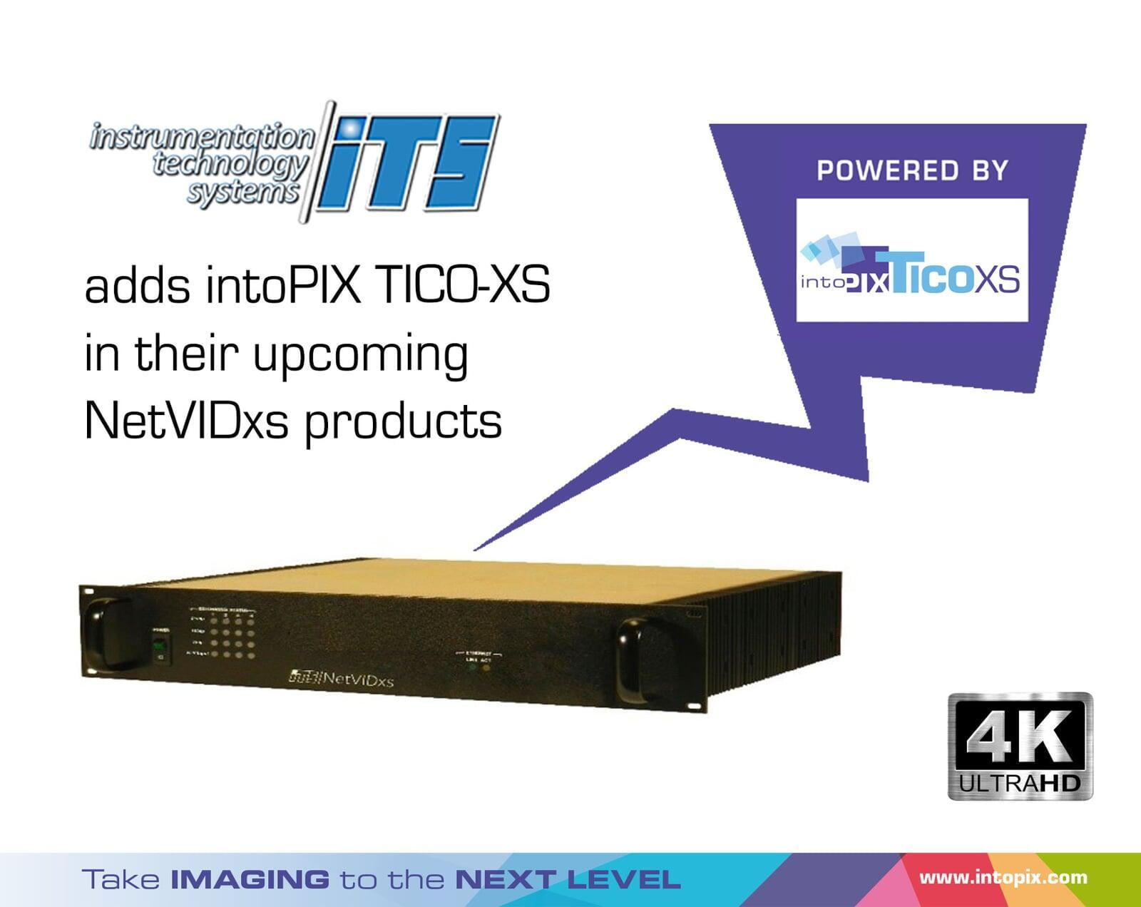 Instrumentation Technology Systems adds intoPIX TicoXS to their upcoming NetVIDxs
